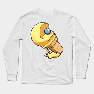 STICKER GAME ICE CREAM RETRO GAME Long Sleeve T-Shirt